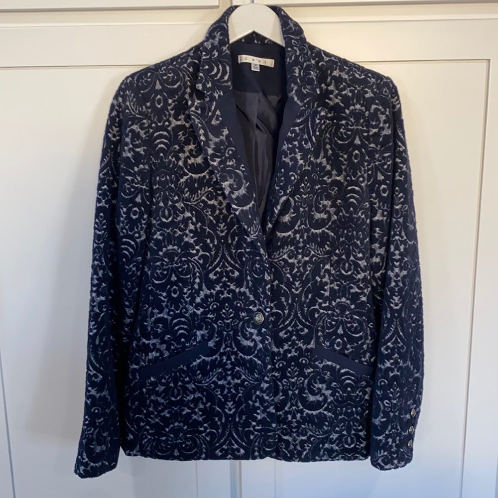 CAbi navy Blazer jacket Size 12